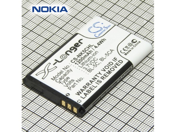 Nokia 1110 Акк.1112/1200/1208/1209/1680 BL-5CA 700mAh
