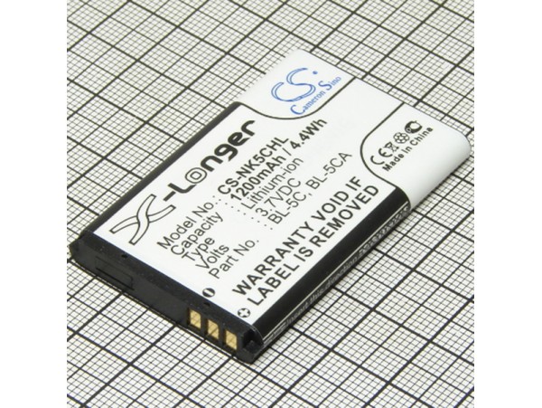 Nokia 1110 Акк.1112/1200/1208/1209/1680 BL-5CA 1020mAh