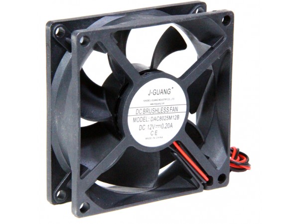 Вентилятор 12V0,20A 80х80х25 DA8025M12B