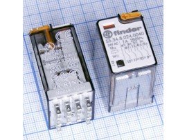 Реле 24VAC 553480240040 4C 7A/250V Finder