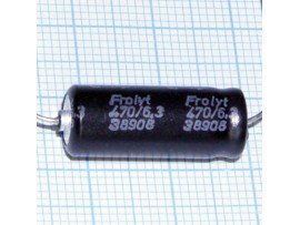 Конд.470/6,3V аксиал