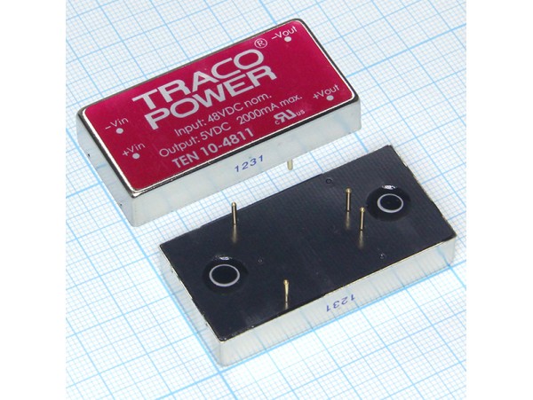 TEN 10-4811 (36V-75VDC>+ 5 VDC/2,0A) Преобр. напряжения