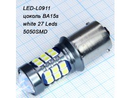 BA15s 27white 5050 smd LED-L0911 лампа