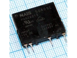 AQG22212 реле твердотельное 2A 240VAC 12VDC-INPUT д/м