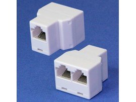 Переходник 8P8C гнездо = 2 гнезда 8P8C (RJ-45)