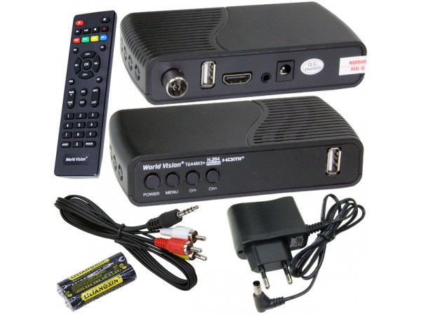 World Vision T644M3+Fm ресивер эфирный DVB-T2+C+радио
