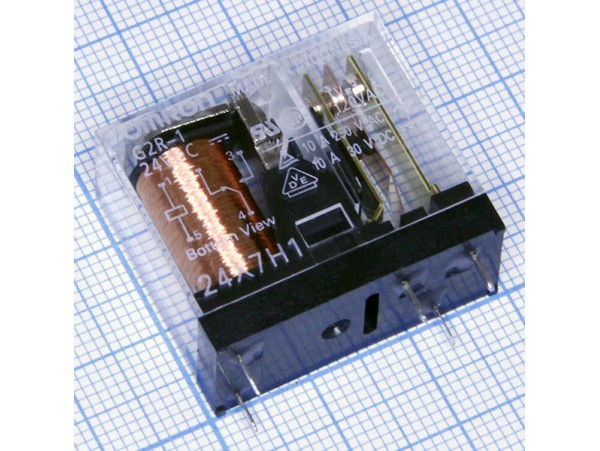 Реле 24VDC G2R-1 1C 10A/250VAC