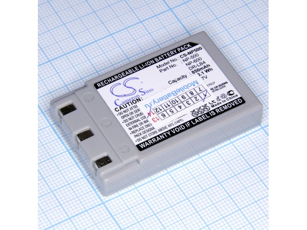 Аккумулятор NP-500/NP-600 3,6V/850mAh