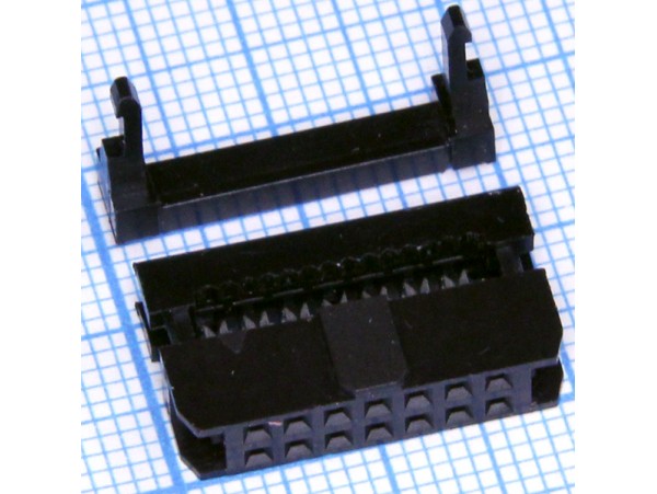 IDC2-14F (шаг 2,00мм) розетка 14к.(2х7)на шлейф