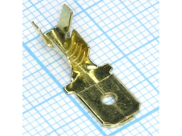 Нож.6,3х0,8 вилка TE2307 DP провод 1,0-2,5мм2