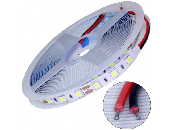 Лента холодная 12V 14,4W/m 60 led/m 5050SMD IP20