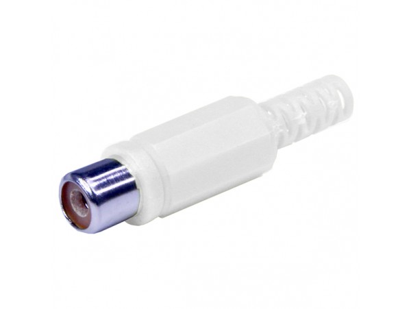 RCA Гнездо на кабель белое