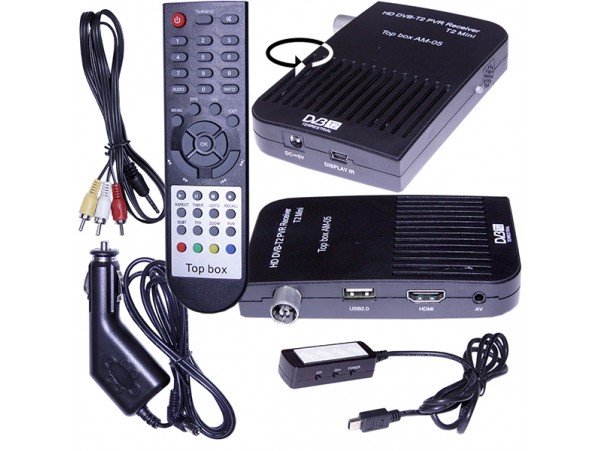 Top box AM-05 ресивер эфирный DVB-T2 (авто)