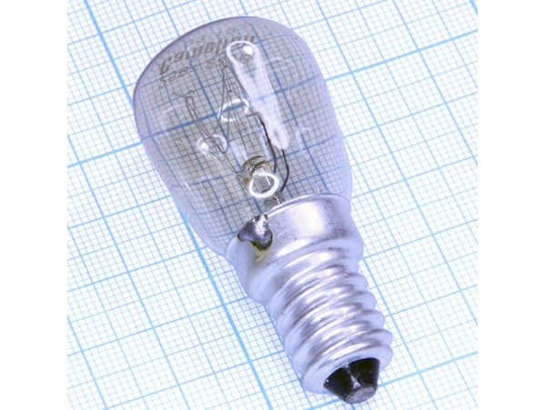 Лампа 220V 25W E14 для вытяжек,шв. машин