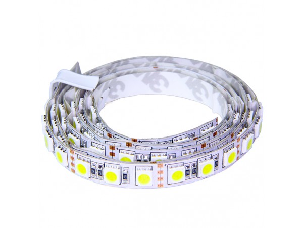 Лента белая 12V 4,8W/m 99 led/m 5050SMD светодиодная