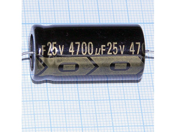 Конд.4700/25V (аксиал)