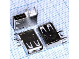 USBA-1R розетка на плату тип А