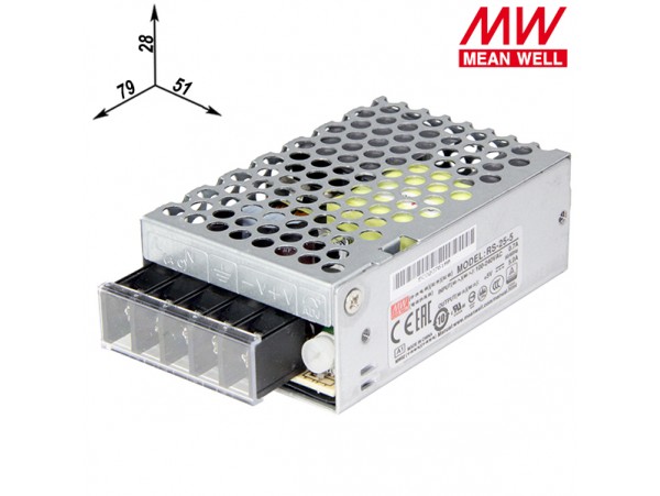 БП 5V5A Клеммы RS-25-5 Блок питания
