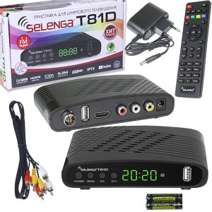 Selenga T81D ресивер эфирный+кабельный DVB-C+FM радио