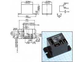 Реле 220VAC NT90TPNCE220CF[SB] 1C 30A(40A)/240VAC