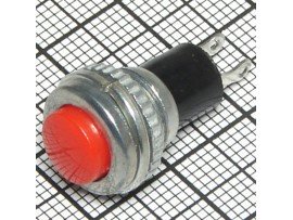DS-316 250V/0,5A off-(on) NO красная кнопка