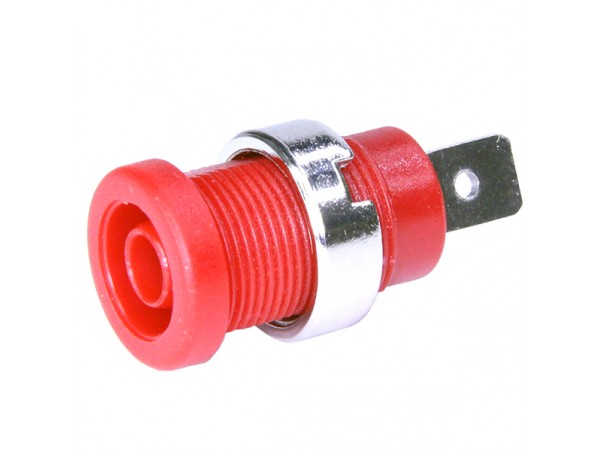 Гнездо ZP017 RED 4мм красное