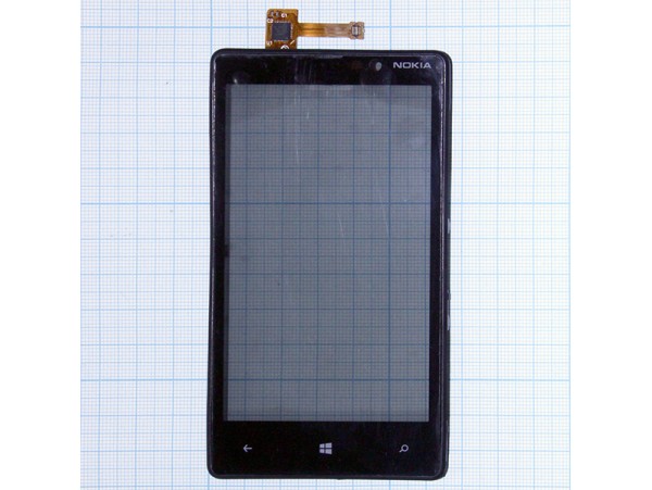 Nokia Lumia 820 тачскрин в рамке черный