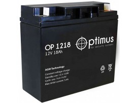 Аккумулятор 12V/18Ah OP1218 (167х181х76мм) Optimus