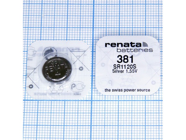 Элемент питания SR1120SW RENATA 381 1,55V н/к