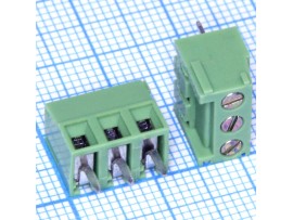 XY303V-03P клеммник 3к. шаг 3,81мм, лифт