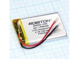LP603449 Li-Po Аккумулятор 3.7V 1100mAh  Robiton