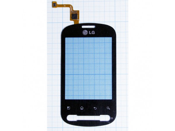 LG P350 тачскрин черный