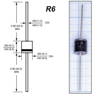 10A10 (1000V/10A) Диод