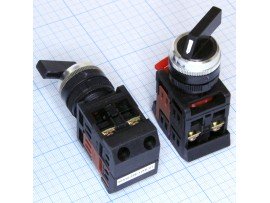 3SA12-22E-11XB/21 перекл.NO+NC(ALC-22) поворотный черн.