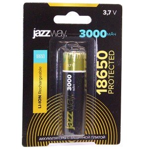 Аккумулятор 3,7V/3000mAh 18650 (d=18;L=70) с защитой