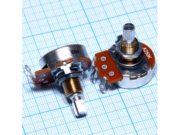 Резистор 250 кОм под гайку RV24AF-10E6-20K хар.А