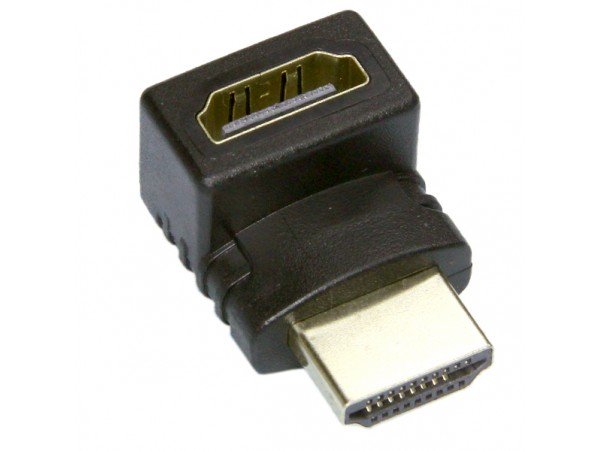 Переходник HDMI>HDMI (штекер>гнездо) угловой SZC-017
