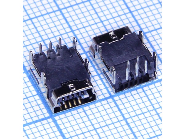 Mini USB 5 pin 5FD2A Гн. на плату