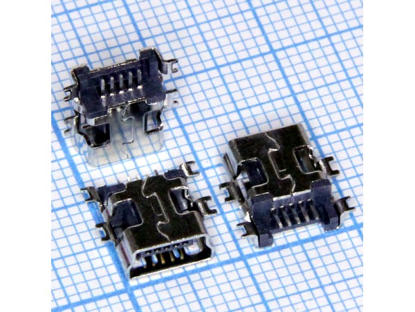 Mini USB 5 pin 5SA Гн. на плату