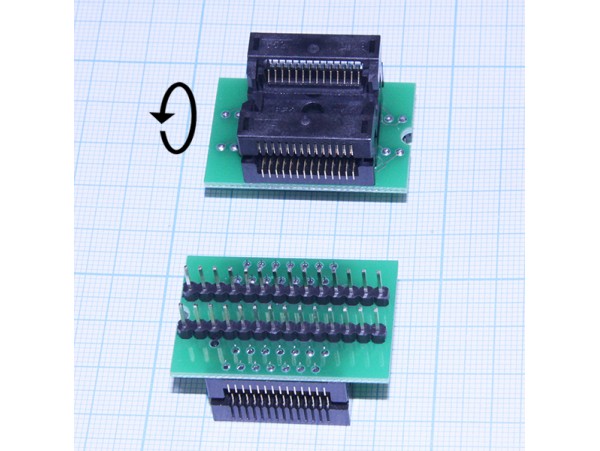 TSU-D28/SO28-300 переходник c DIP-28 на SOIC-28