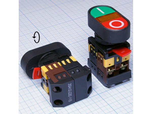 3SA12-22E-11BSWD on-(off)/off-(on) пуск-стоп кнопка