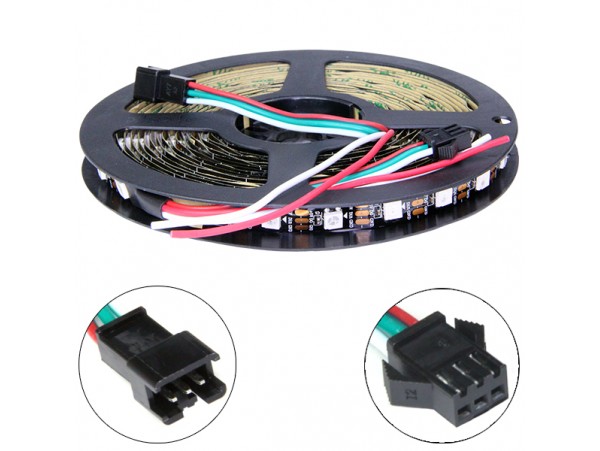 WS2812B-60Led  IP20 чёрная лента светодиодная