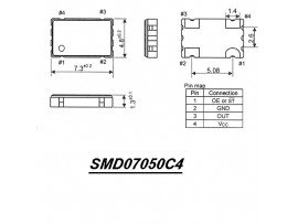 SG-710ECK-B 20,0МГц кварцевый генератор