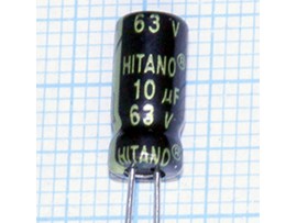 Конд.10/63V 0511 +105°C ESX Hitano