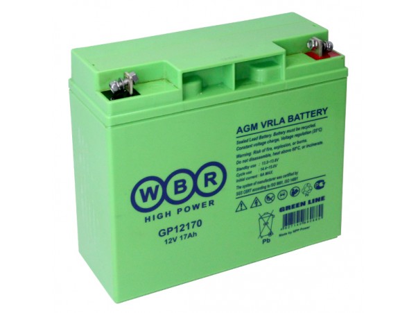 Аккумулятор 12V/17Ah GP12170 (167х181х76мм)