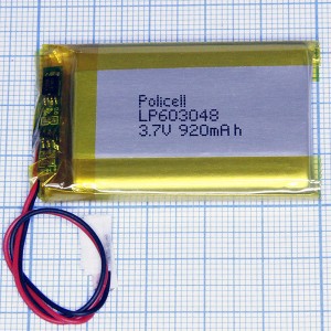 LP603048 Аккумулятор 3.7V 920mAh  Li-POL