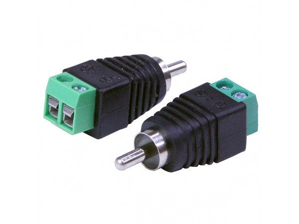 RCA вилка с винтовой колодкой