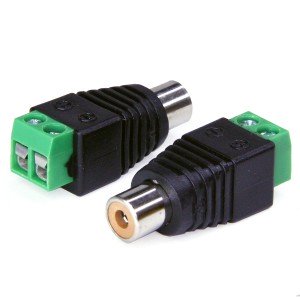 RCA розетка с винтовой колодкой