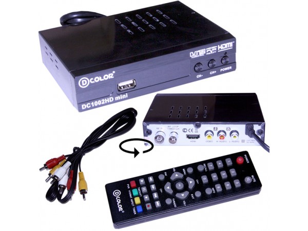 D-COLOR DC1801 ресивер эфирный DVB-T2,HD