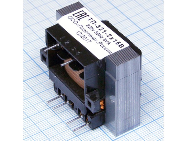 Транс.ТП321-2х15в (2х15В/0,1А)